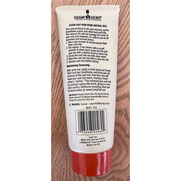 Camp Chef Cast Iron Cleaner - 1-6 ounce bottle - Picture 2 of 2